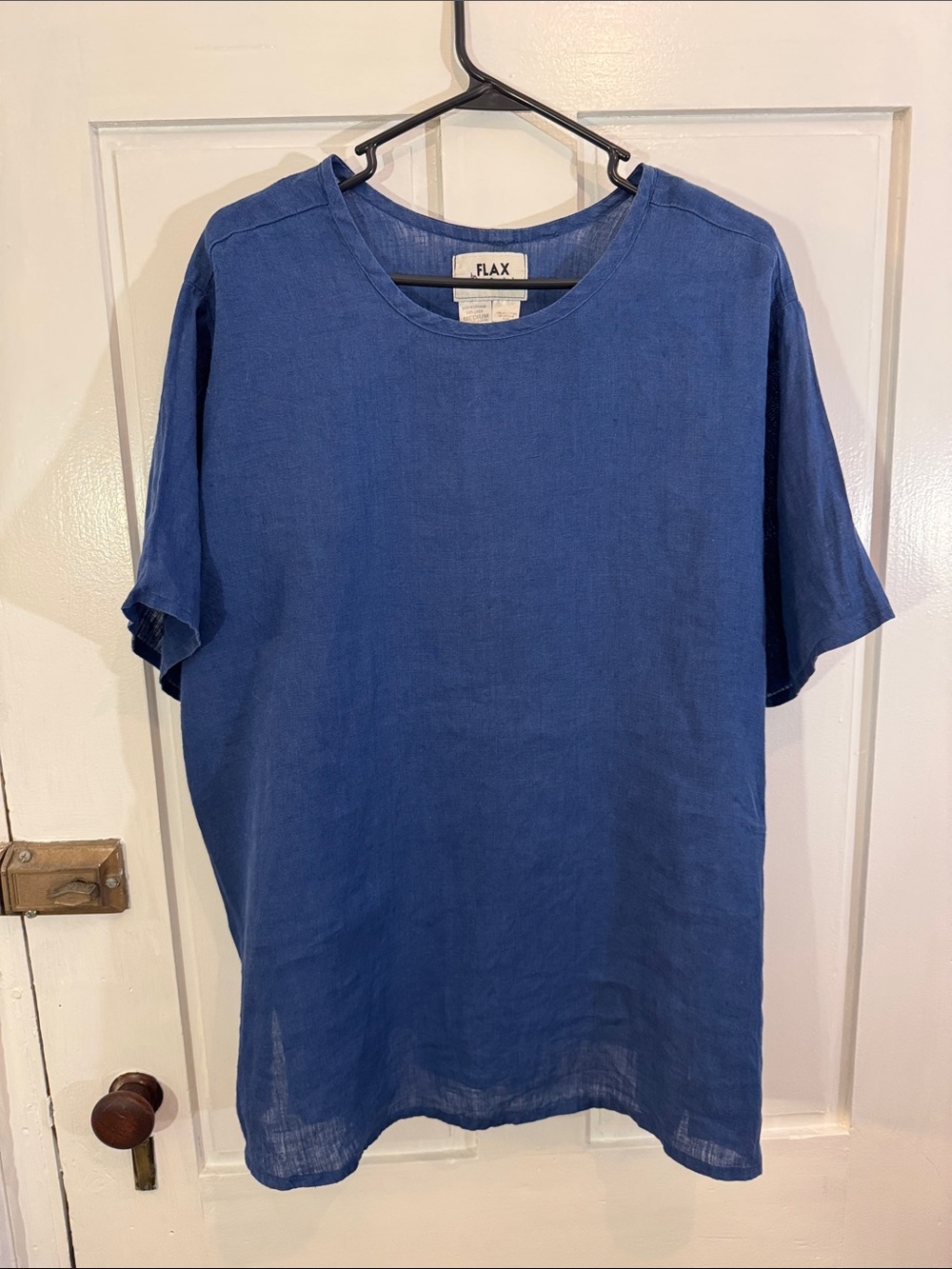 FLAX Women’s Blue Linen Tunic